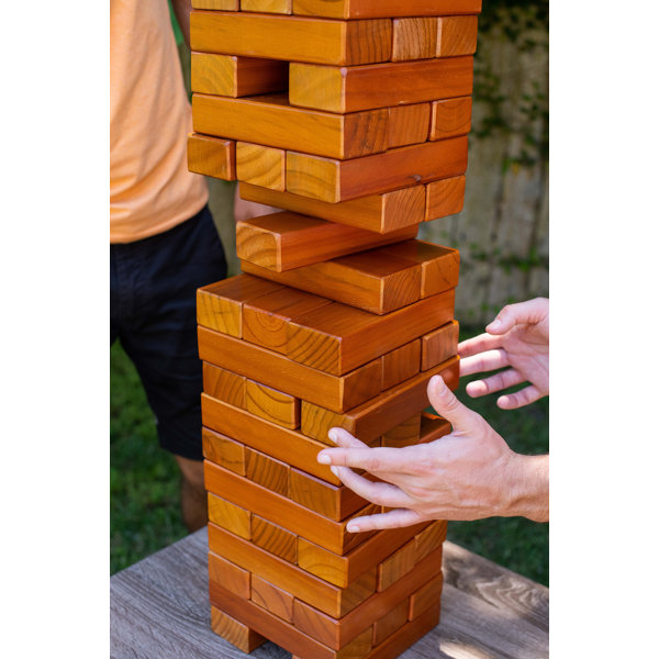 YardGamesUS Tumbling Timbers Giant Stacking Game Pieces & Reviews Wayfair